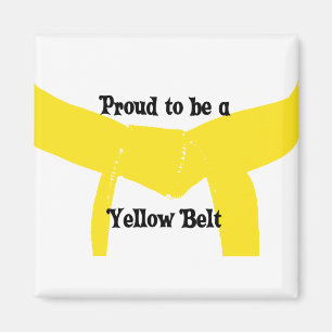 Martial Arts Proud'a Yellow Belt Magneet