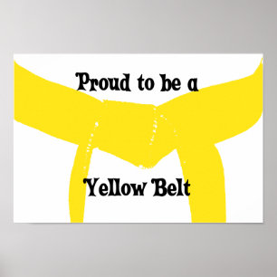 Martial Arts Proud'a Yellow Belt Poster