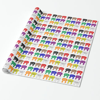 Martial Arts Rank Belts Wrappapier Cadeaupapier