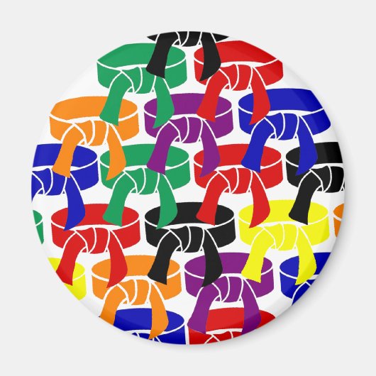 Martial Arts Rank Riemen Magneet (Voorkant)