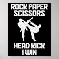 Martial Arts Rock Papier Schaar Taekwondo Karate