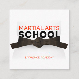 Martial Arts School / Karate dojo Vierkante Visitekaartje