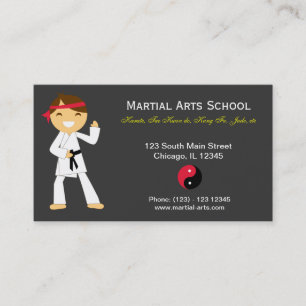 Martial Arts School Visitekaartje
