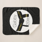 Martial Arts Second Degree Black Belt Sherpa Deken (Voorkant (horizontaal))