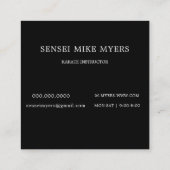 Martial Arts Sensei Gi Visitekaartje (Achterkant)