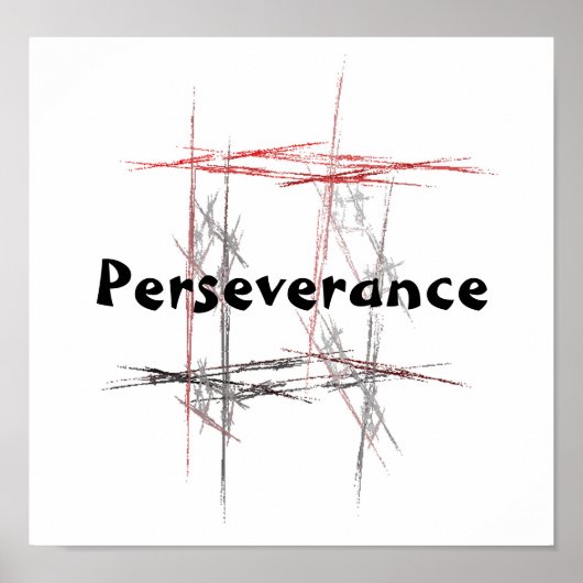 Martial Arts Taekwondo Tenets Perseveration Poster (Voorkant)