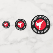 Martial arts thema karate Verjaardagsfeest confett Confetti (Achterkanten)