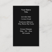 Martial Arts Theme Visitekaartjes (Achterkant)