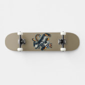 Martial Arts Tijger Skateboard (Horizontaal)
