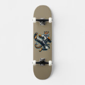 Martial Arts Tijger Skateboard (Voorkant)