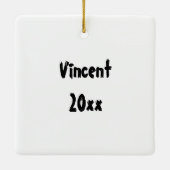 Martial Arts TKD orkaan Keramisch Ornament (Achterkant)