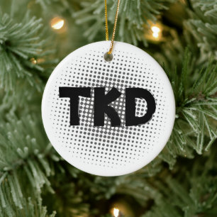 Martial Arts TKD Stippen Keramisch Ornament
