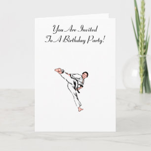 Martial Arts Verjaardag Kaart