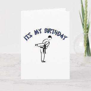 Martial Arts Verjaardag Kaart Design