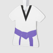 Martial Arts Violet Ceinture Uniforme (devant)