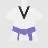 Martial Arts Violet Ceinture Uniforme (devant)