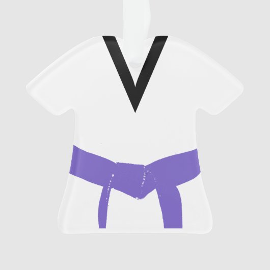 Martial Arts Violet Ceinture Uniforme (devant)