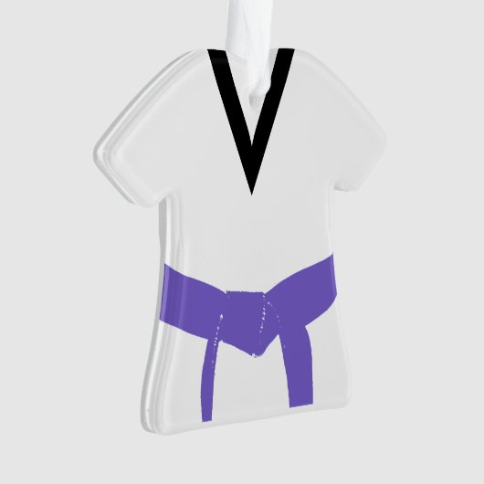 Martial Arts Violet Ceinture Uniforme (devant)