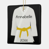 Martial Arts Yellow Belt Ornament (Links)