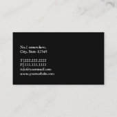 Martial Arts Yin Yang Karate Visitekaartje (Achterkant)