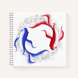 Martiale Flow Abstract Yin Yang Martial Arts Notitieboek