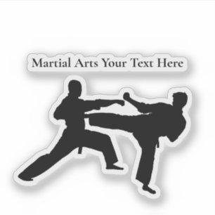 Martiale Kunstactiedrempel Decale Stickers