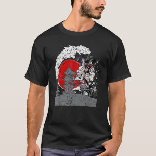 martiale kunsten Japans Tengu Samurai met geisha J T-shirt