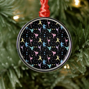 Martiale Kunsten Karate Abstracte Sterren Glitters Metalen Ornament