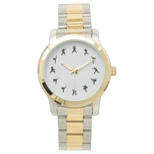 Martiale kunsten Karate (zwart, grijs) Horloge