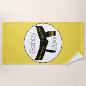 Martiale Kunsten met de vierde graad zwarte gordel Strandlaken (Voorkant)