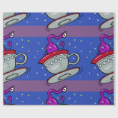 Martian Character Wrapping Paper Cadeaupapier (Vlak)
