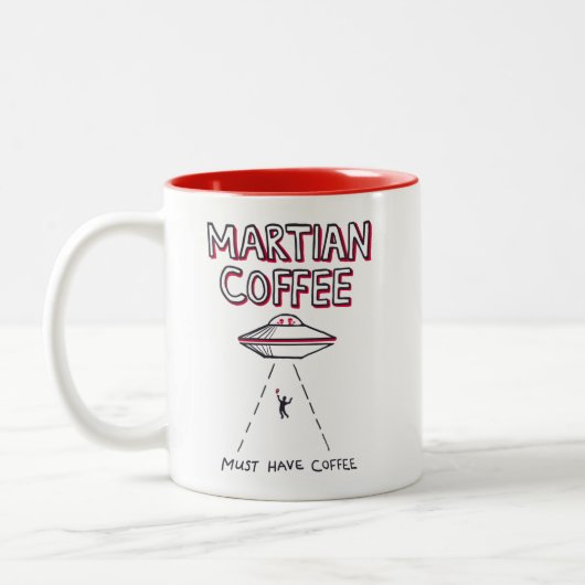 Martian Coffee Mok - moet koffie hebben (Links)
