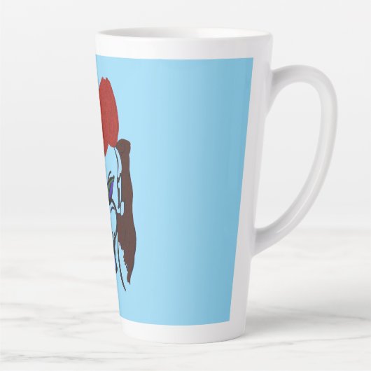 Martian Hound Large Mug Latte Mok (Rechts)