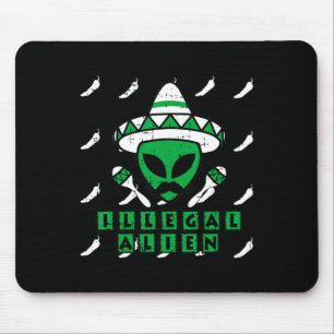Martian Illegal Alien Mexican Area-51 Funny Hallow Muismat