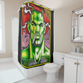 Martian Machismo Douchegordijn (In situ)