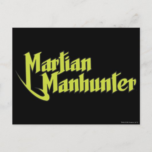 Martian Manhunter Logo Briefkaart (Voorkant)