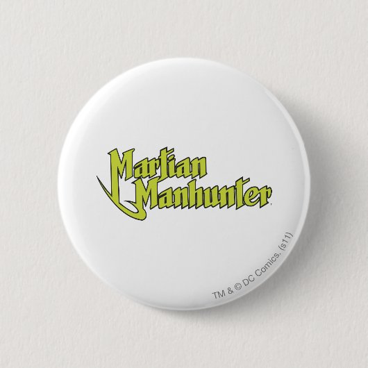 Martian Manhunter Logo Ronde Button 5,7 Cm (Voorkant)