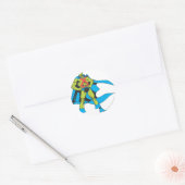 Martian Manhunter Poses Ronde Sticker (Envelop)