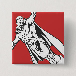 Martian Manhunter Soars 2 Vierkante Button 5,1 Cm