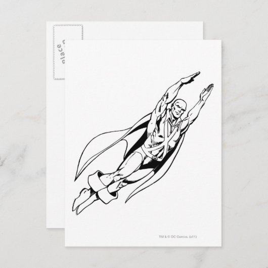 Martian Manhunter Soars 4 Briefkaart (Voorkant / Achterkant)