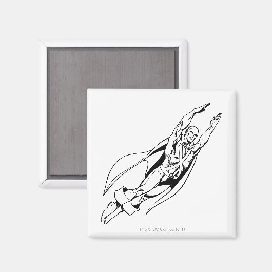 Martian Manhunter Soars 4 Magneet (Voorkant / Achterkant)