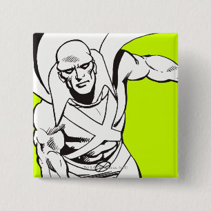 Martian Manhunter Soars 5 Vierkante Button 5,1 Cm