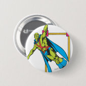Martian Manhunter Soars Ronde Button 5,7 Cm (Voorkant /achterkant)