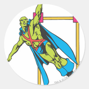 Martian Manhunter Soars Ronde Sticker