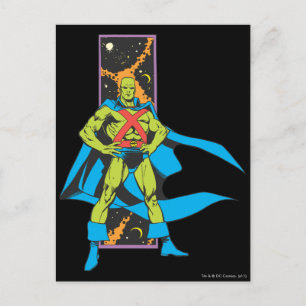 Martian Manhunter & Space Backdrop Briefkaart
