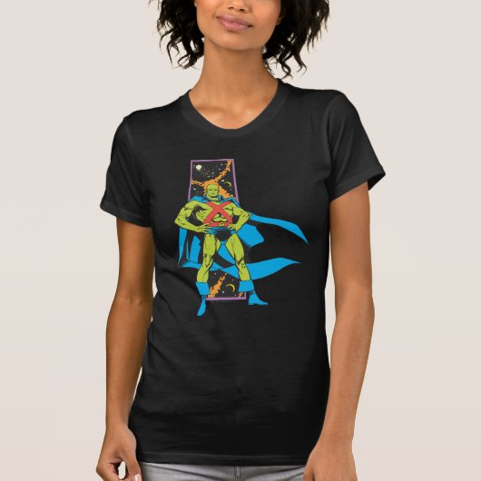 Martian Manhunter & Space Backdrop T-shirt (Voorkant)