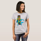 Martian Manhunter & Space Backdrop T-shirt (Voorkant volledig)
