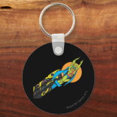 Martian Manhunter vliegt Sleutelhanger (Voorkant)
