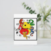 MARTIJEN 5 DIEREN BRIEFKAART (Staand voorkant)