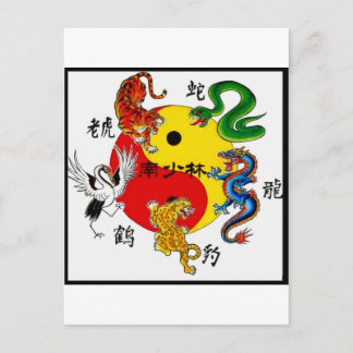 MARTIJEN 5 DIEREN BRIEFKAART